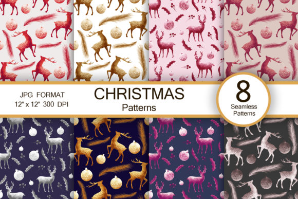 Christmas Vintage Abstract Patterns: A Timeless Design for Modern Creations