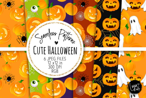 Cute Halloween Seamless Patterns 06: A Creative Resource for Designers and Entrepreneurs