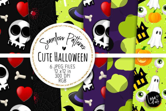 Cute Halloween Seamless Patterns 10