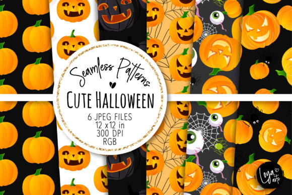 Cute Halloween Seamless Patterns 3