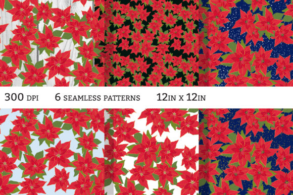 Exploring the Versatility of Christmas Patterns Poinsettia: A Creative Resource for Designers and Enthusiasts