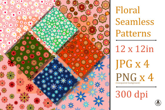 Floral Seamless Patterns - Set of 4 - V1: A Comprehensive Guide for Designers and Creators