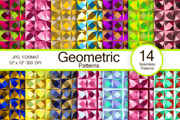 Geometric Abstract Seamless Patterns: A Modern Design Essential