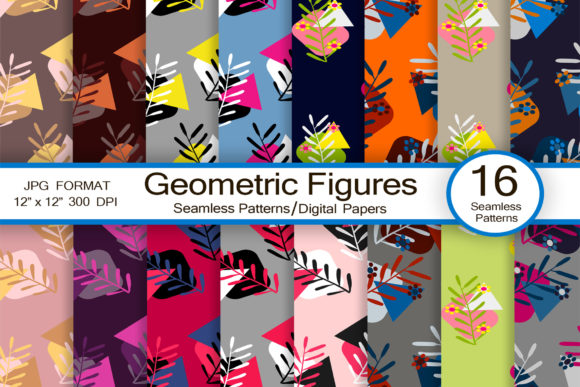 Geometric Figures Seamless Patterns