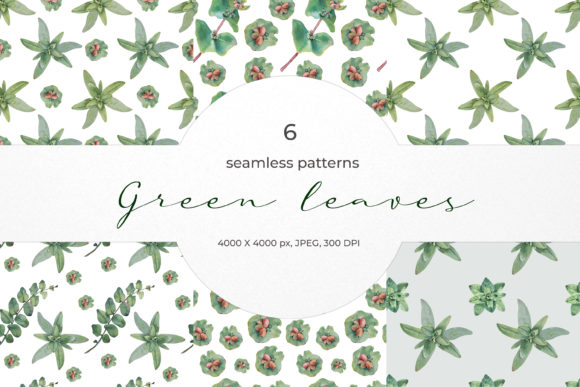 Green Leaves Seamless Patterns: A Creative Resource for Design Enthusiasts