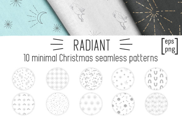Minimal Christmas Seamless Patterns