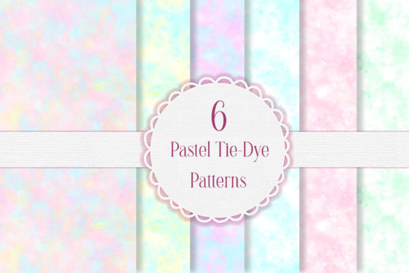 Pastel Tie-Dye Seamless Patterns