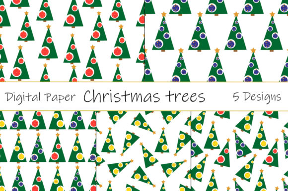 Seamless Patterns Christmas Trees Vector: A Versatile Design Resource for Creative Projects
