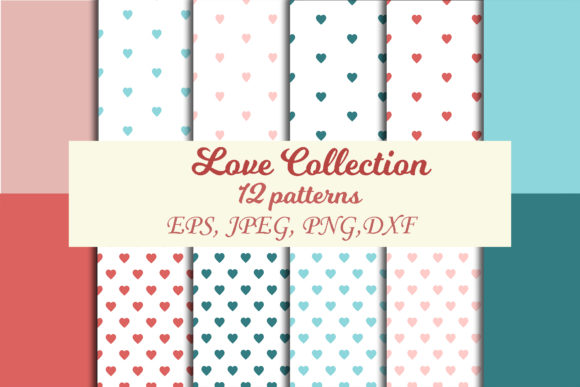 Valentines Day Set of Patterns: A Creative Resource for Designers and Enthusiasts