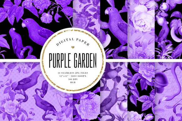 Vintage Purple Garden Seamless Patterns: A Comprehensive Overview